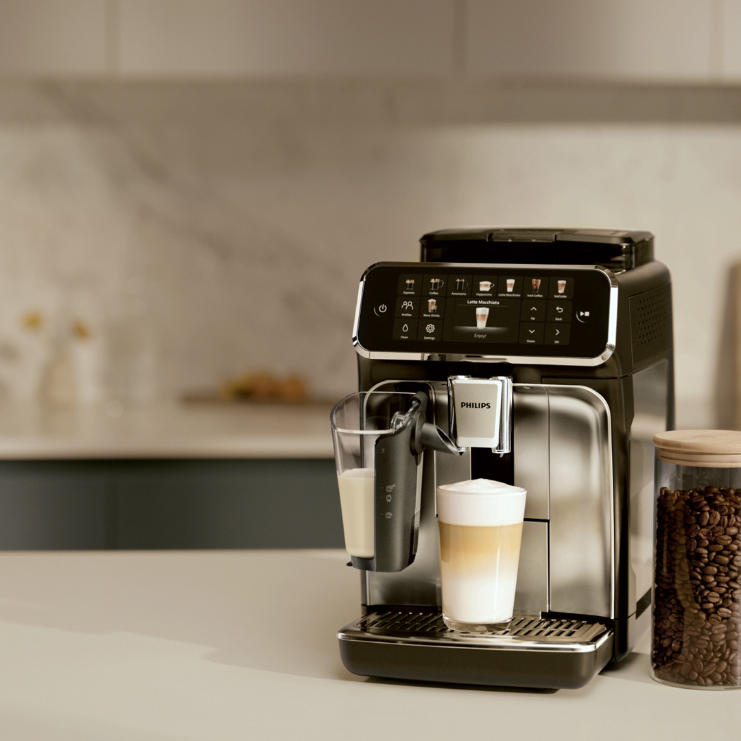 Philips lanza su nueva gama de cafeteras superautomáticas Serie 5500.